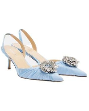 Mach & Mach Galaxy Embellished Organza Slingback Court Shoes - Blue