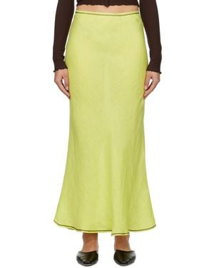 Baserange Zipper Skirt - Yellow