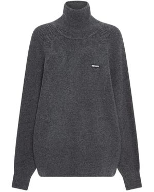 ROTATE BIRGER CHRISTENSEN Knit Highneck Jumper - Grey