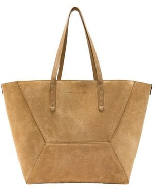 Brunello Cucinelli Suede Tote Bag - Natural
