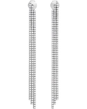 Celine Tennis Cocktail Earrings - White