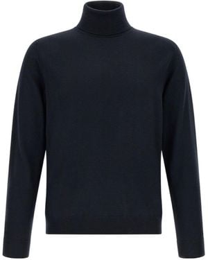 Zanone Roll-Neck Sweater - Blue