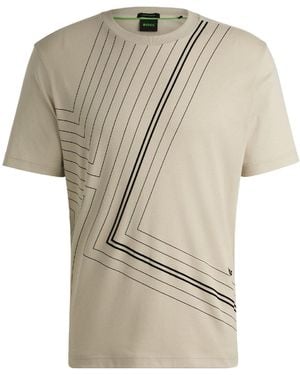 BOSS Crew Neck T-Shirt - Natural
