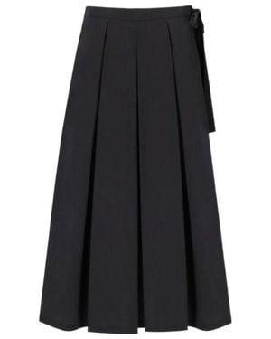 Weekend by Maxmara High Waist Pleated Skirt - Black