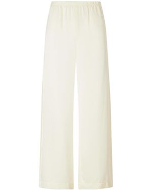 Theory Satin Wide-Leg Pants - White