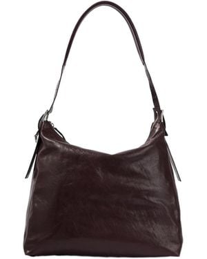 Lemaire Zippered Leather Shoulder Bag - Brown
