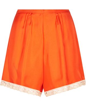 forte_forte Pleated Shorts - Orange