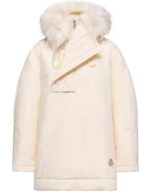 Moncler Jil Sander Bowtiediene Short Down Jacket - Natural