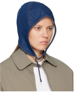 Acne Studios Drawstring Hood - Blue