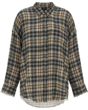 R13 Plaid Shirt - Grey