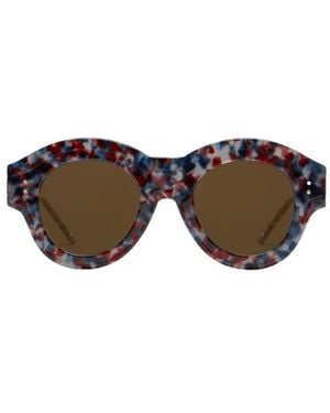 Thom Browne Round-Frame Sunglasses - Multicolor