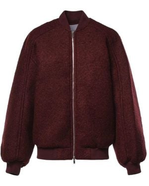 Frankie Shop Oversized Bomber Jacket - Purple