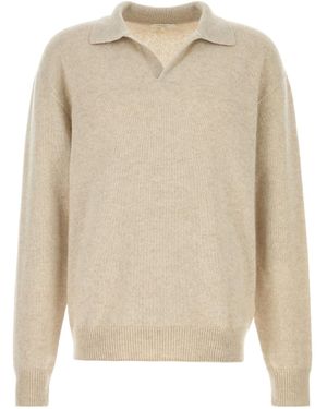 The Row Leach Mlange-Effect Jumper - Natural