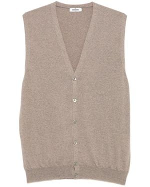 Gran Sasso Sleeveless Knit Vest - Brown