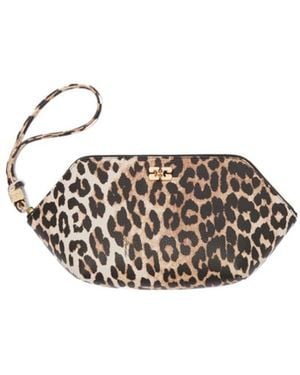 Ganni Bou Make Up Pouch - White