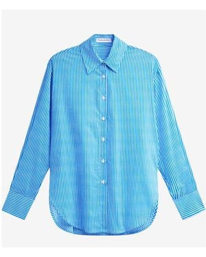Frankie Shop Peri Cotton Shirt - Blue
