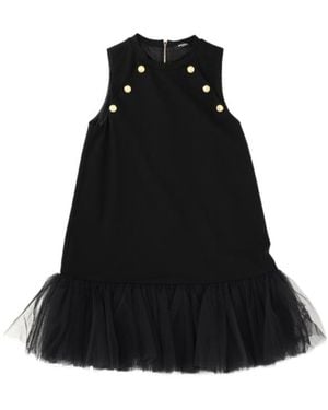 Balmain Sleeveless Dress - Black