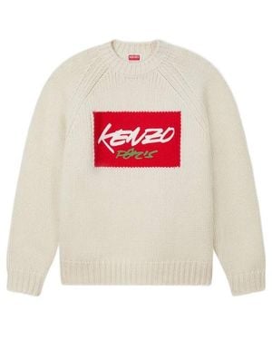 KENZO X Futura 2000 Crewneck Knitted Jumper - White