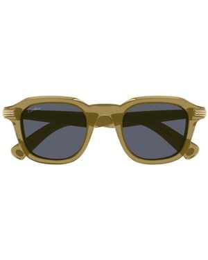 Cartier Square-Frame Sunglasses - Green