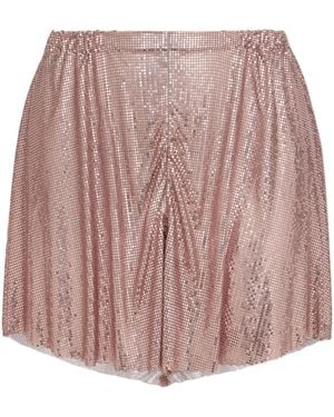 Rabanne Chainmail Mini Skirt - Pink