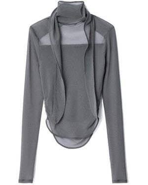 Lemaire Ballerina Scarf Top - Gray