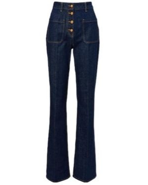 Valentino High-Rise Flared Jeans - Blue