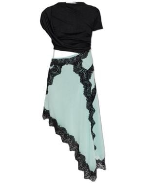 Christopher Esber Verve Twisted Tee Mini Dress - Green