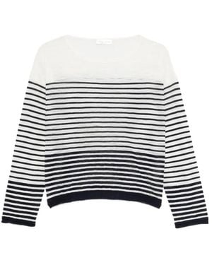 Roberto Collina Striped Top - White