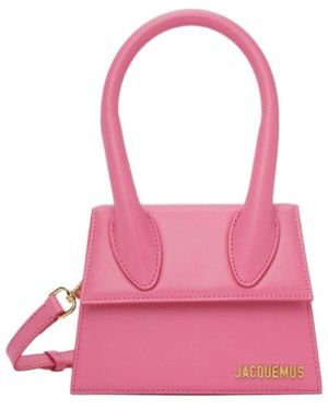 Jacquemus Le Chiquito Logo Lettering Mini Tote Bag - Pink