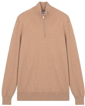 Brunello Cucinelli Zip-Up Cashmere Jumper - Pink