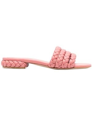 Gianvito Rossi Knitted Slippers - Pink