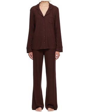 Skims Casual Pajama Set - Red