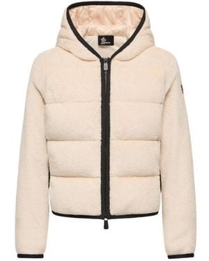 Moncler Padded Fleece Hooded Jacket - Natural