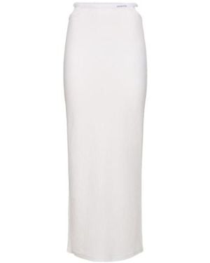 Alexander Wang A Half-Length Skirt With A Logo - White