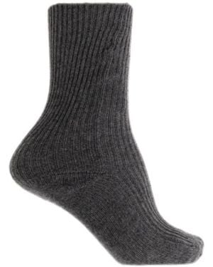 Lisa Yang Zera Ribbed Socks - Black