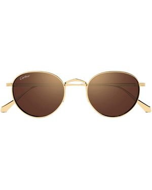 Cartier Logo Sunglasses - Brown