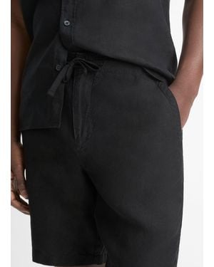 Vince Hemp Drawstring Short - Black