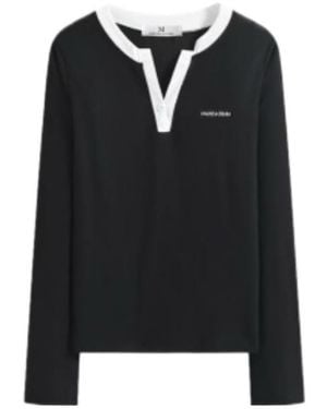 Marissa Chiara Long-Sleeved T-Shirt - Black