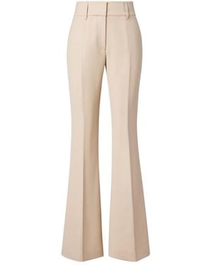 Gabriela Hearst Rhein High-Rise Wool Flared Trousers - Natural
