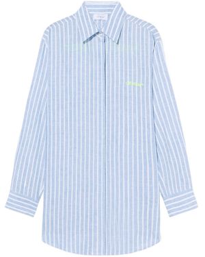 Off-White c/o Virgil Abloh Striped Shirt Dress - Blue