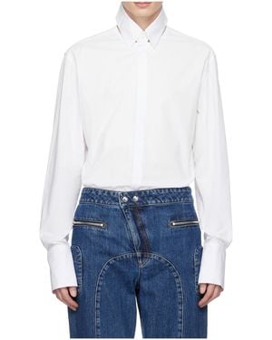 Jean Paul Gaultier Folded Cuff Shirt - White