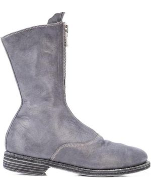 Guidi Front Zip Boots - Grey