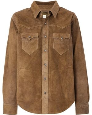 RRL Soft Suede Jacket - Brown