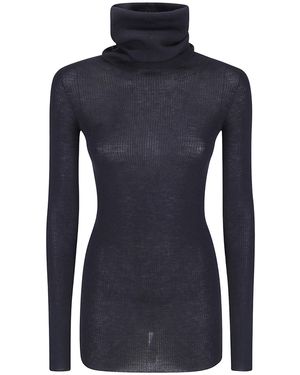 Rick Owens Long-Sleeved Knitwear - Blue