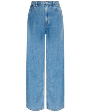Theory Straight-Leg Mid Rise Jeans - Blue
