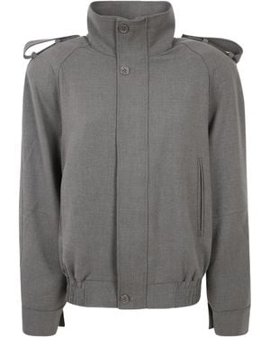 Frankie Shop Long-Sleeve Casual Jacket - Gray