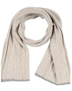 Brunello Cucinelli Medium-Thick Knitted Scarf - Natural