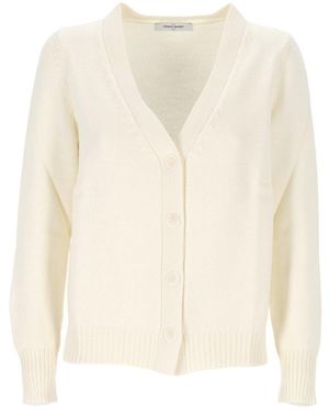 Gran Sasso V-Neck Buttoned Cardigan - White