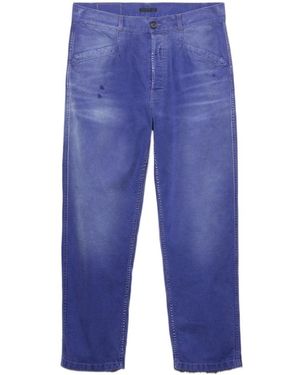 Prada Cotton Twill Trousers - Blue