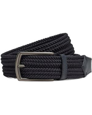 ZEGNA Braided Canvas Belt - Multicolour